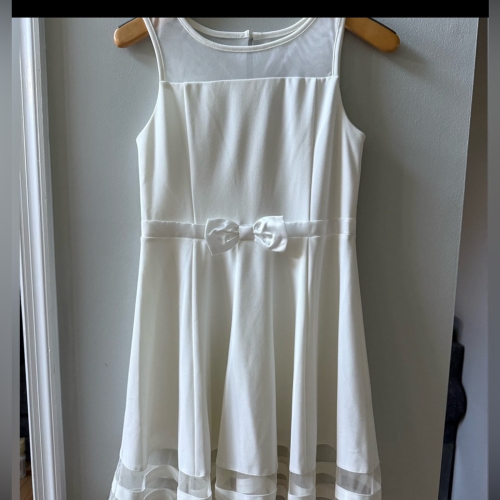 Calvin Klein Girls White Dress - Picture 8 of 9